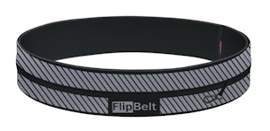 FlipBelt Running Belt Reflective Black  FlipBelt Running Belt Reflective Black
