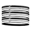 Nike Swoosh Sport Headbands 6-Pack Tipped Unisex Zwart