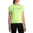 Brooks Sprint Free T-shirt 2.0 Dames Fluorgeel