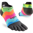 Injinji Spectrum Run Lightweight No-Show Socks Unisex Multi