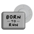 BibBits Race Number Magnets - Born To Run Grijs
