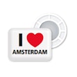 BibBits Startnummer Magneetjes I Love Amsterdam Wit