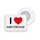 BibBits Startnummer Magneetjes I Love Amsterdam Wit
