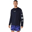 ASICS FujiTrail Logo Shirt Heren Blauw