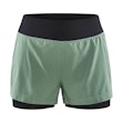 Craft ADV Essence 2in1 Shorts Dames Groen