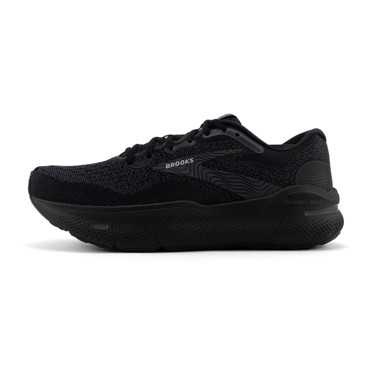 Brooks Ghost Max Breed hardloopschoen – zwart uitvoering