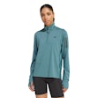 adidas Own The Run Half Zip Shirt Dames Groen