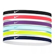 Nike Swoosh Sport Headbands 6-Pack Tipped Unisex Multi