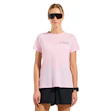 Odlo Essential Print Crew Neck T-shirt Dames Roze