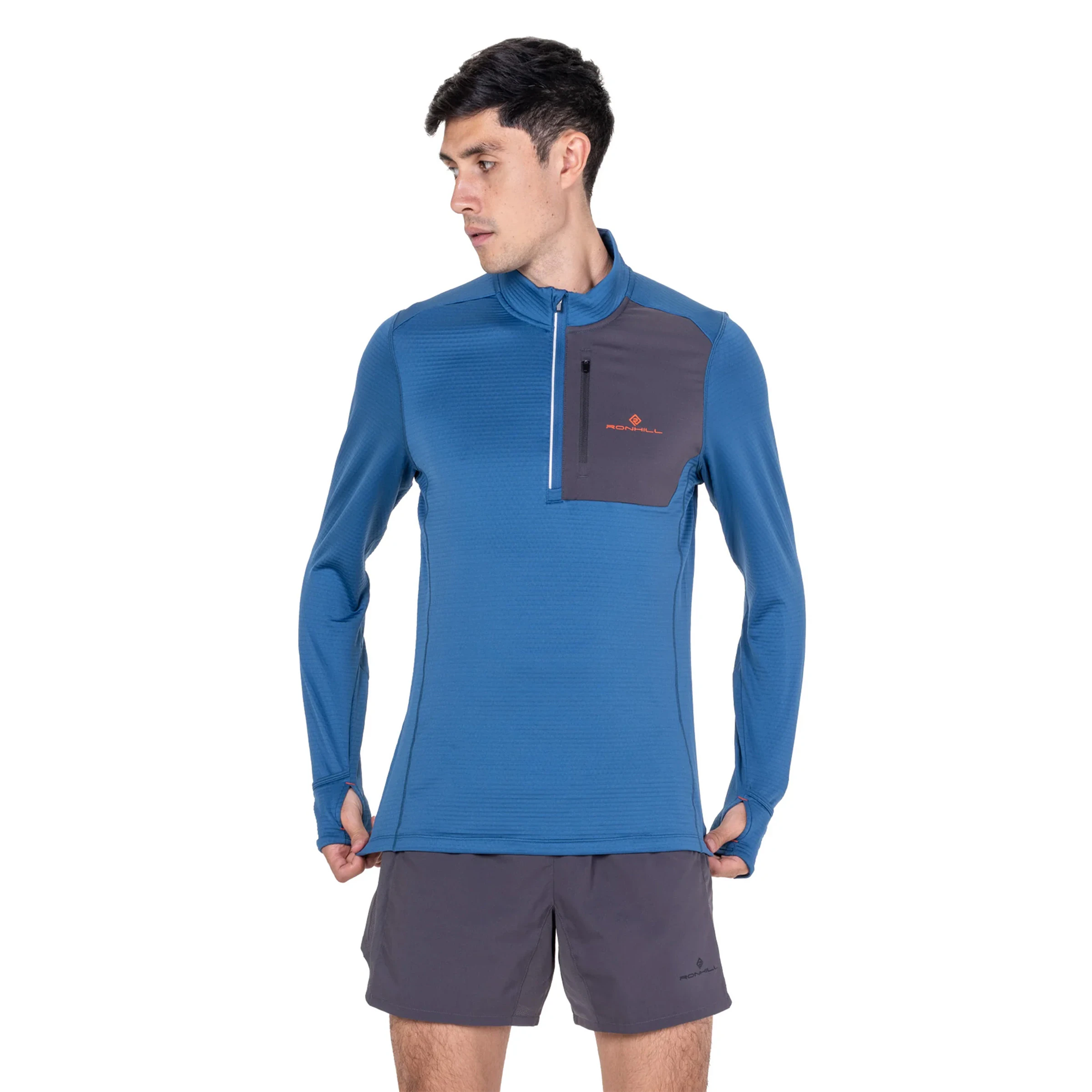 Ronhill Tech Winter 1/2 Zip Shirt Heren hardloopschoen