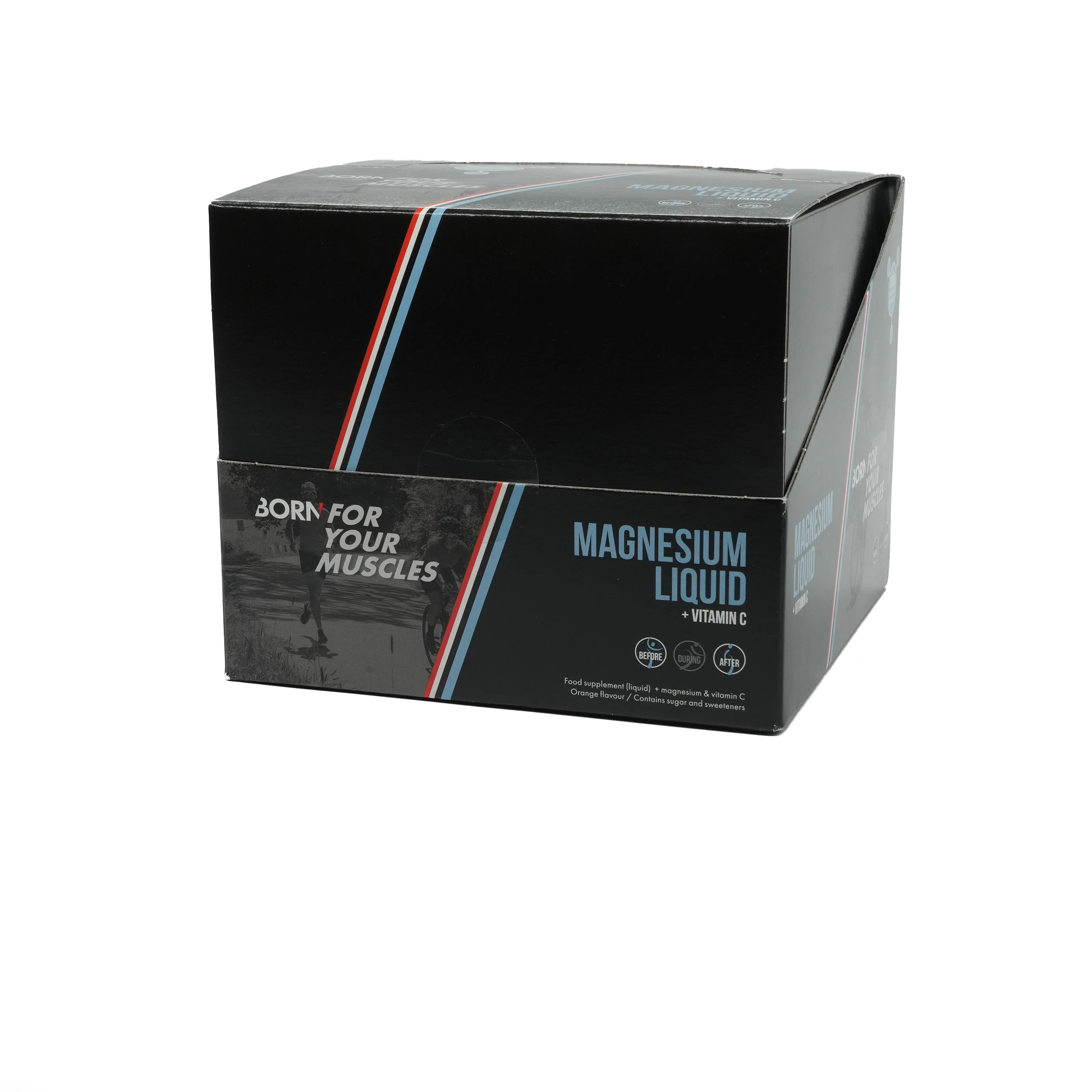 Born Magnesium Liquid Orange 20x25 ml Box hardloopschoen