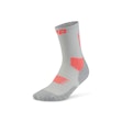 CEP Core Run 5.0 Mid Cut Compression Socks Dames Grijs