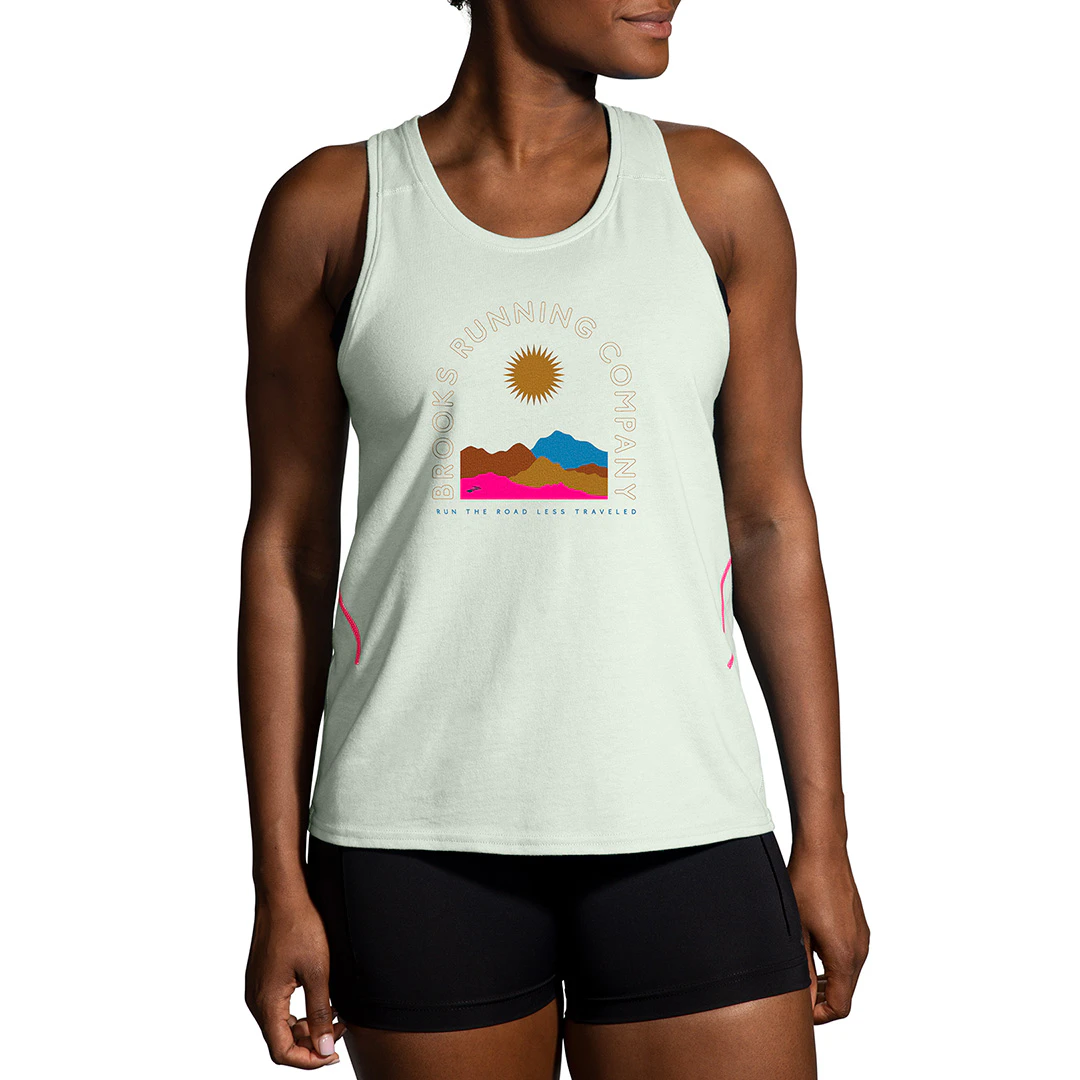 Brooks Distance Singlet 2.0 Dames hardloopkleding