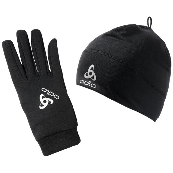 Odlo Polyknit Hat and Active Warm Gloves Set Unisex hardloopkleding