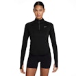 Nike Tempo Dri-FIT Half Zip Shirt Dames Zwart