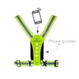 Bee Safe Led Harness USB Phone Pocket Fluorgeel