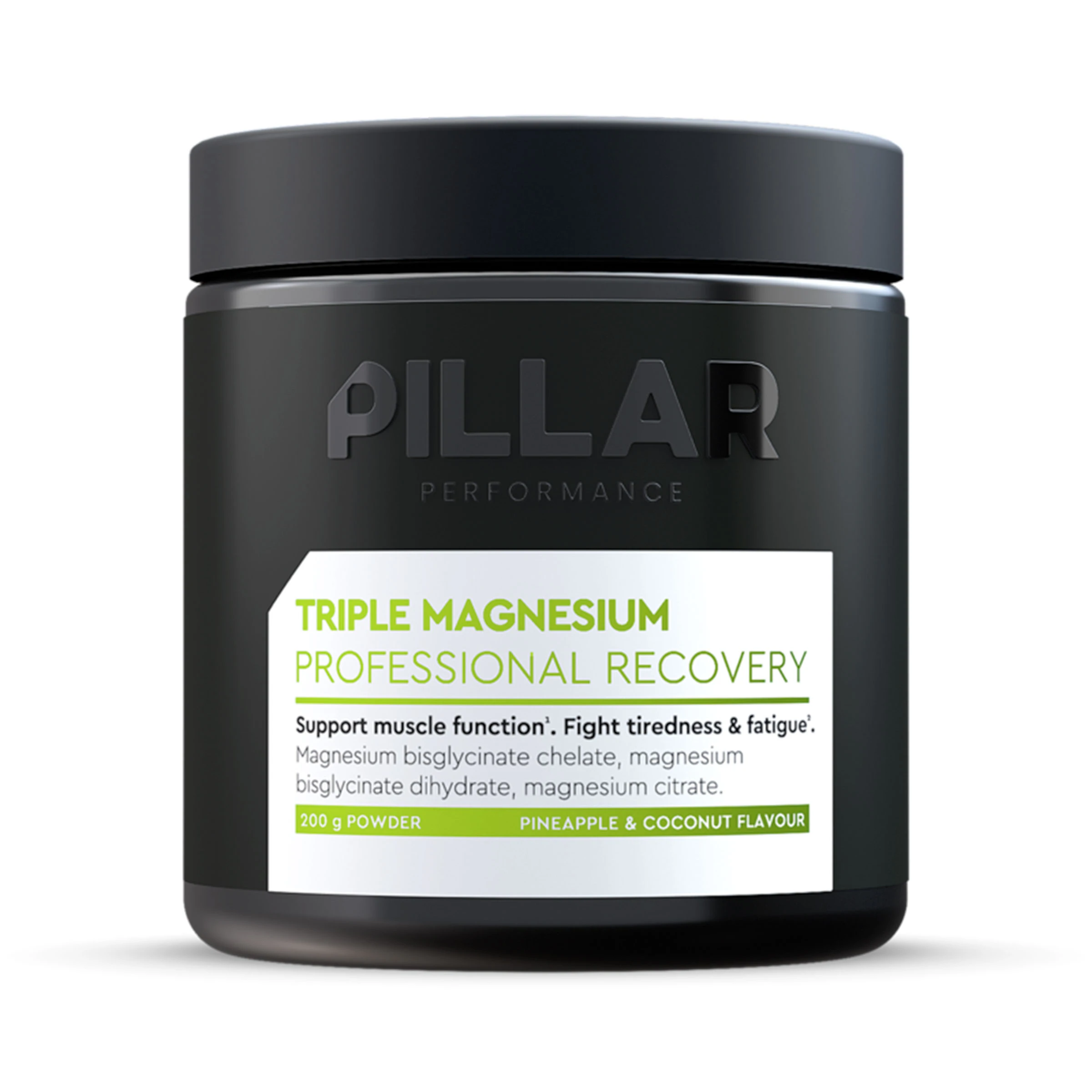 PILLAR Performance Triple Magnesium Powder - Pineapple & Coconut - Jar