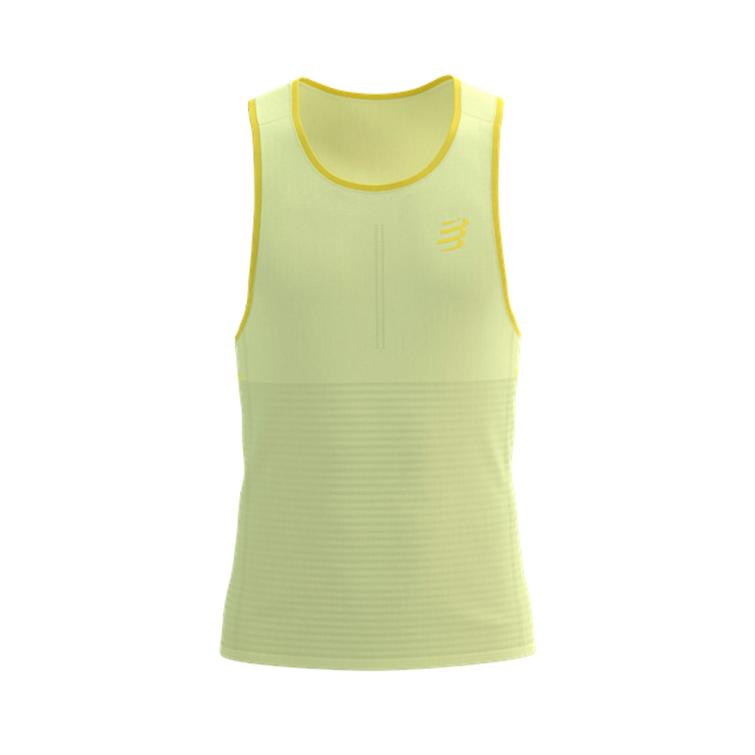 Compressport Hardloopsinglets fluorgeel en geel