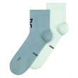 On Core Run Sock Mid 2P Unisex Blauw
