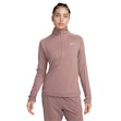 Nike Dri-FIT Pacer Half Zip Shirt Dames Roze