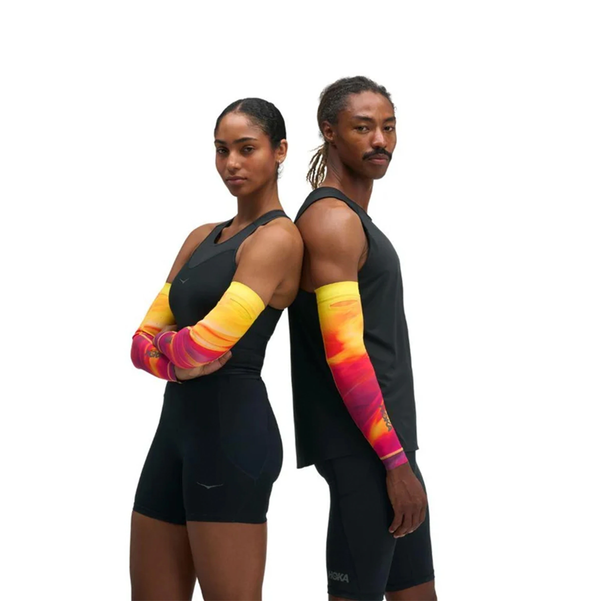 HOKA Race Day Arm Sleeve Track Print Unisex hardloopschoen