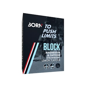 Born Magnesium & Cafeine Block 4gr Strawberry/Lemon Box Born Magnesium & Cafeine Block 4gr Strawberry/Lemon Box