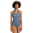 FALKE Wool Tech Light Singlet Dames Blauw