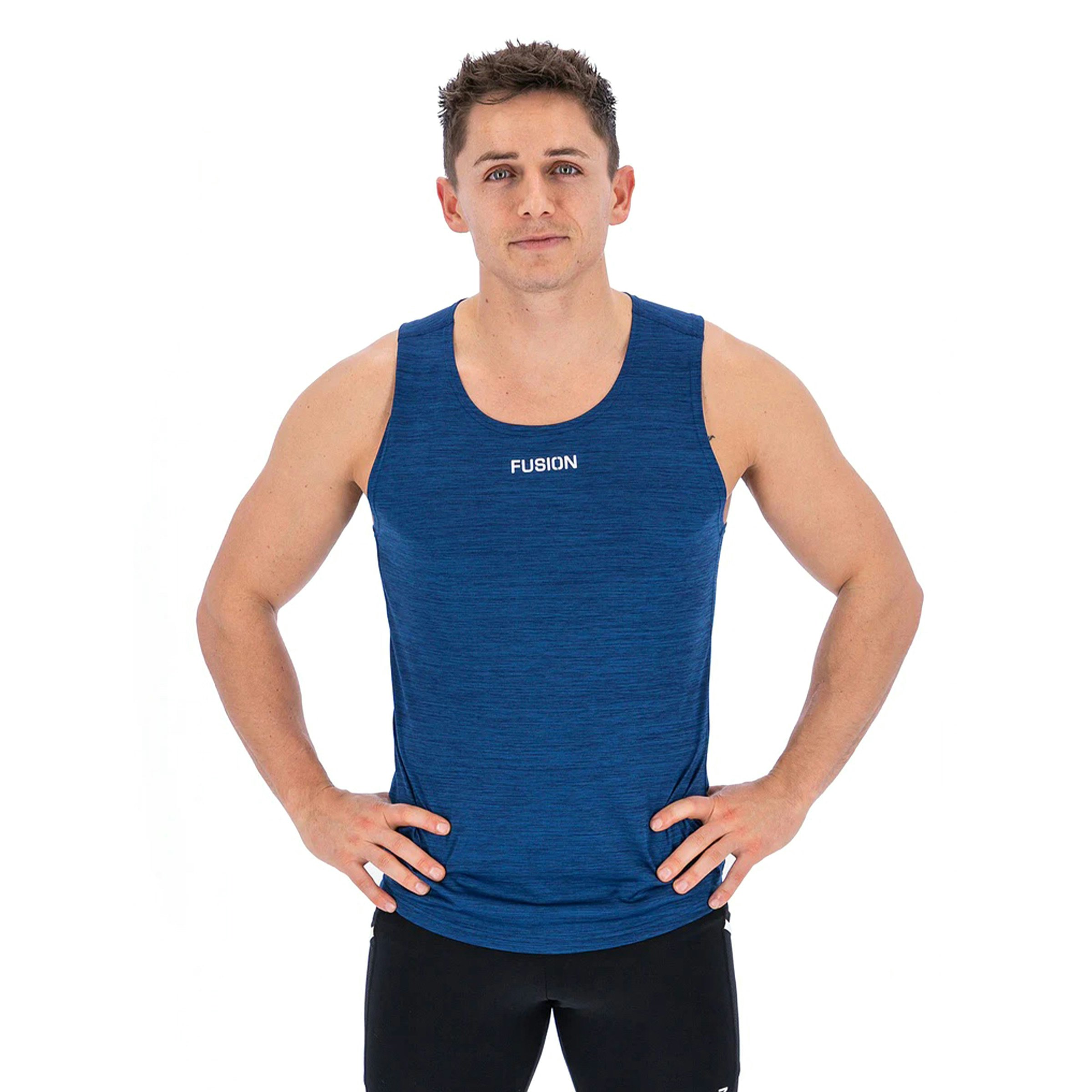 Fusion Hardloopsinglets blauw