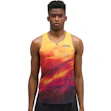 HOKA Race Day Singlet Track Print Heren Multi