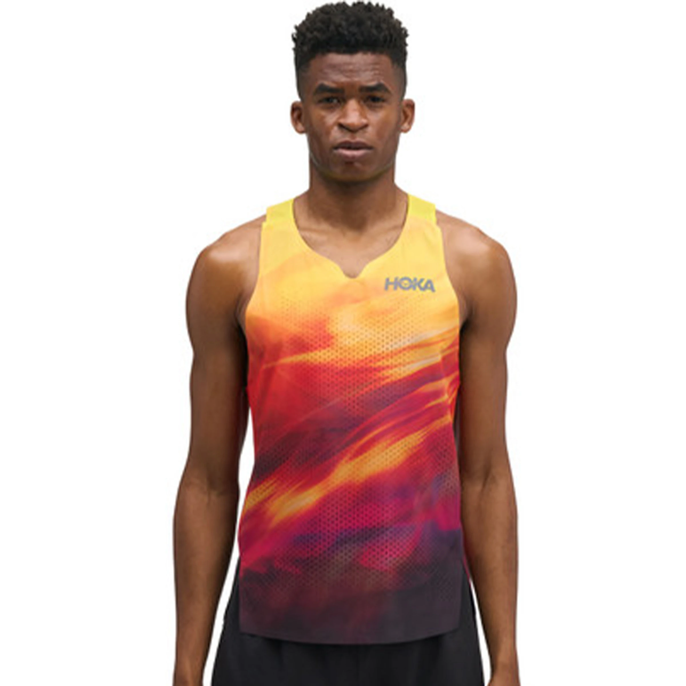 HOKA Race Day Singlet Track Print Heren hardloopschoen