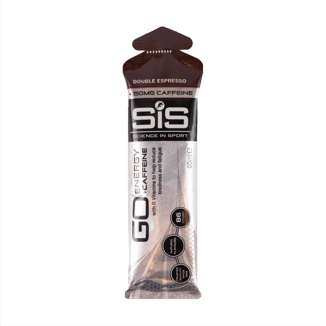 SiS Go Energy + Caffeine Gel Double Espresso 60 ml hardloopschoen