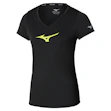 Mizuno Core Runbird T-shirt Dames Zwart