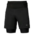 Mizuno Trail Multipocket 2-in-1 Shorts Heren Zwart