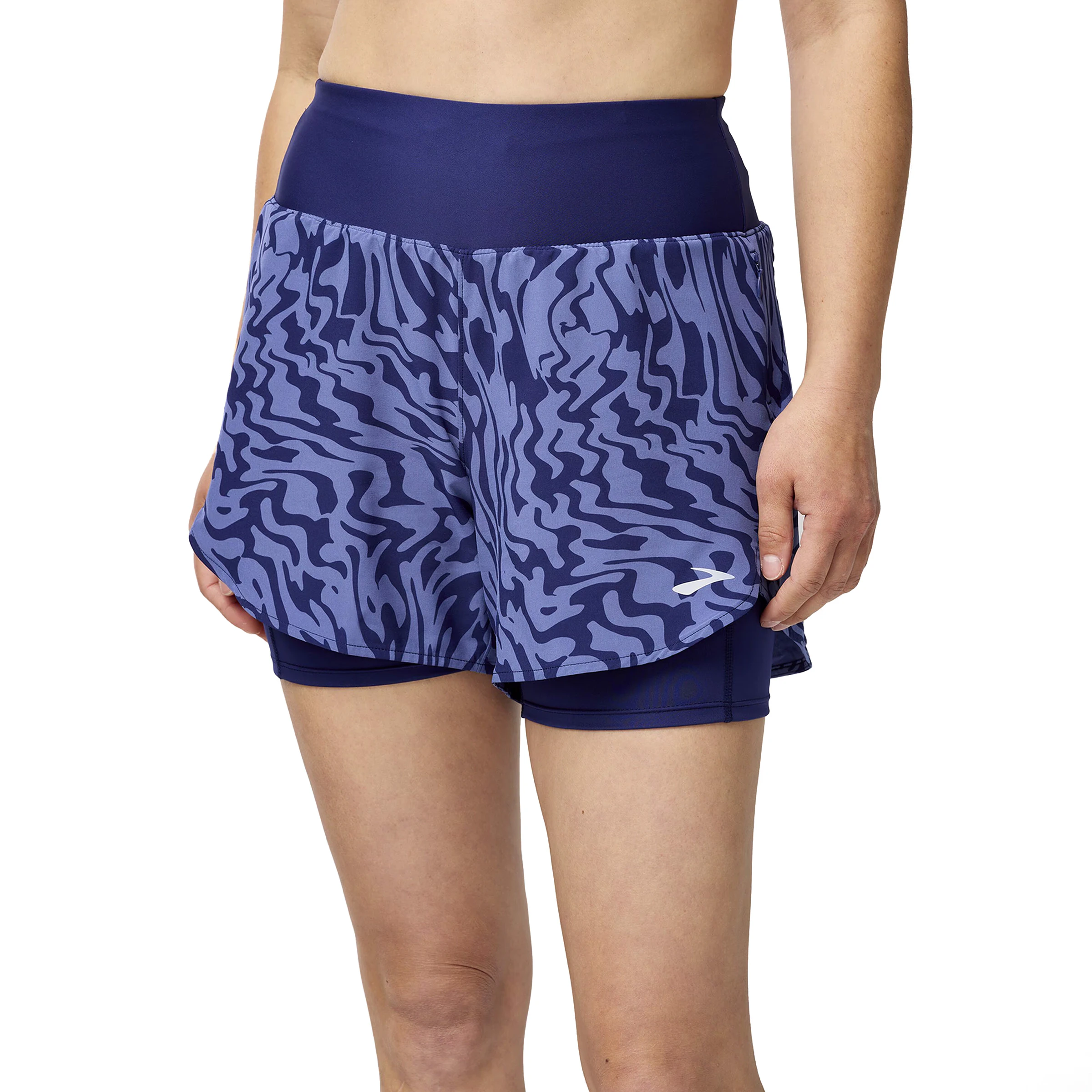 Brooks Chaser 5 Inch 2-in-1 Short 2.0 Dames hardloopkleding