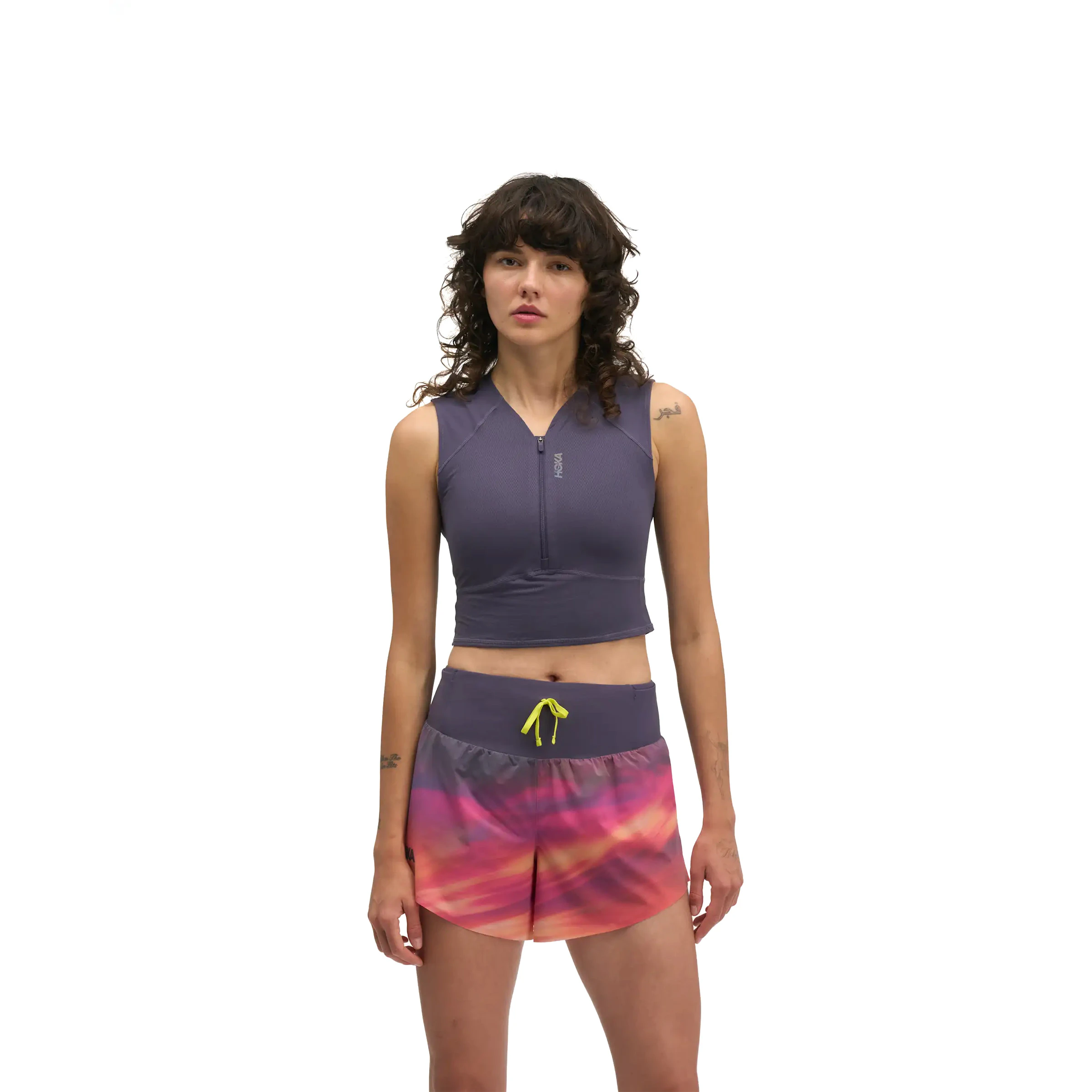 HOKA Skybreeze Crop Tank Dames
