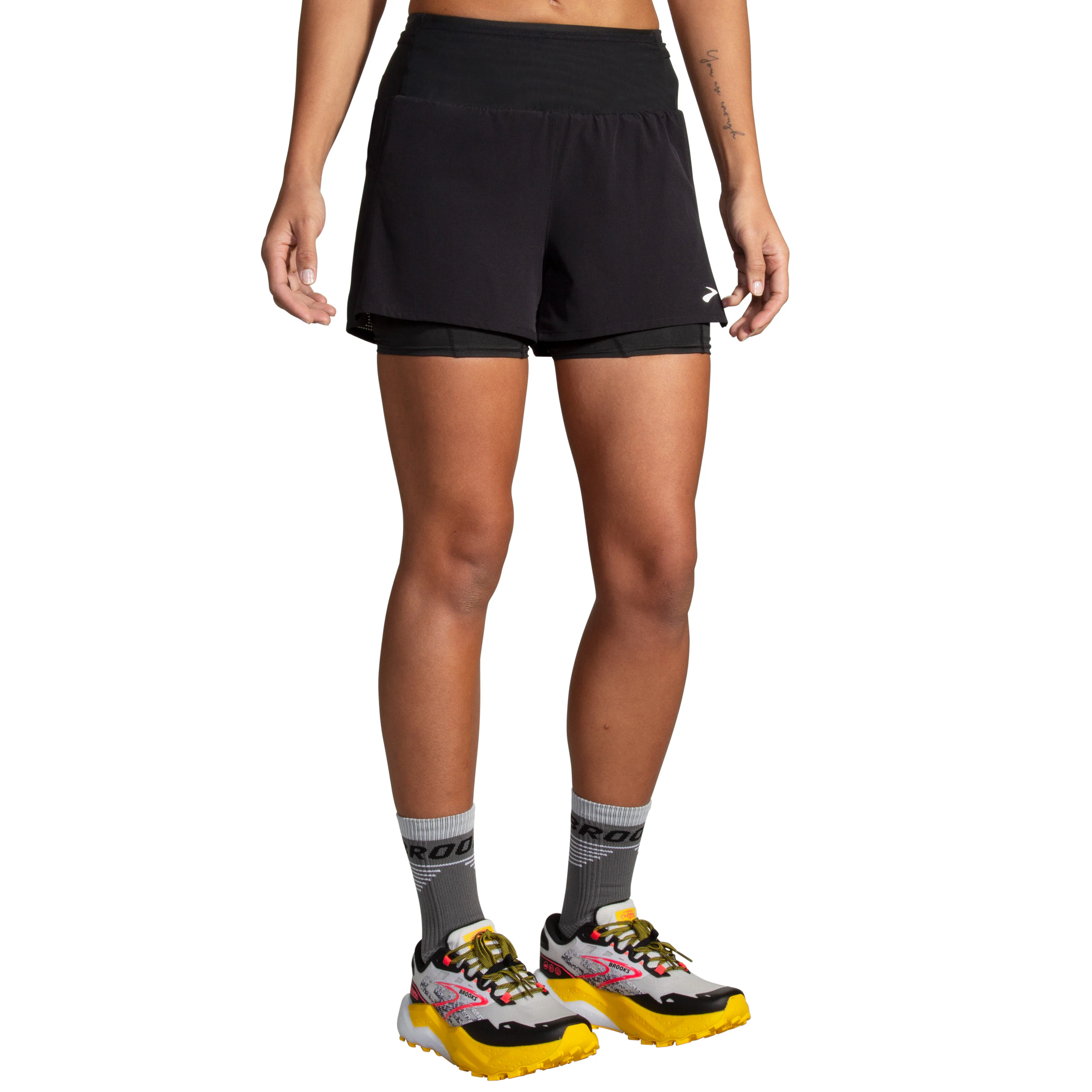 Brooks High Point 3 Inch 2in1 2.0 Short Dames hardloopkleding
