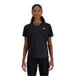 New Balance Athletics T-shirt Dames Zwart