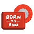 BibBits Race Number Magnets - Born To Run Rood