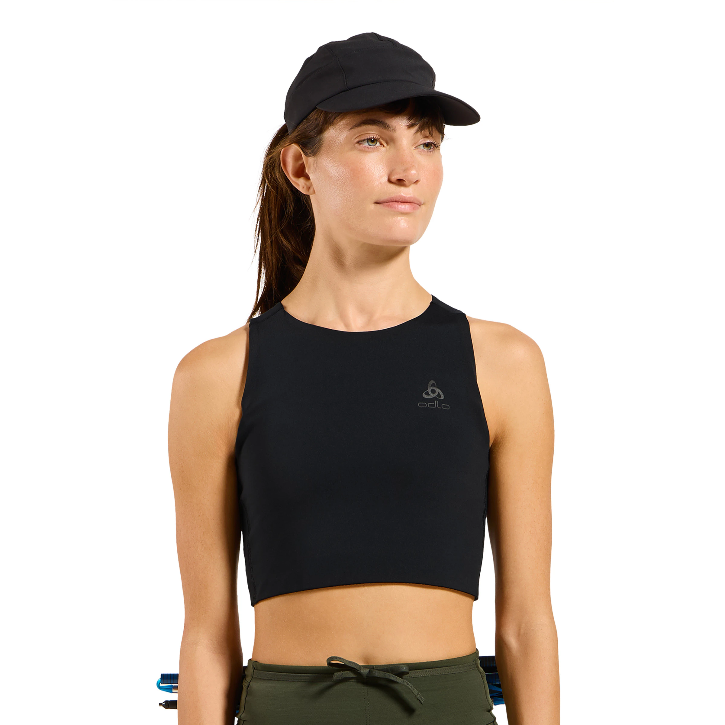 Odlo X-Alp Trail Cargo Crop Singlet Dames trailrunkleding