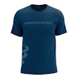 Compressport Logo T-shirt Heren Blauw