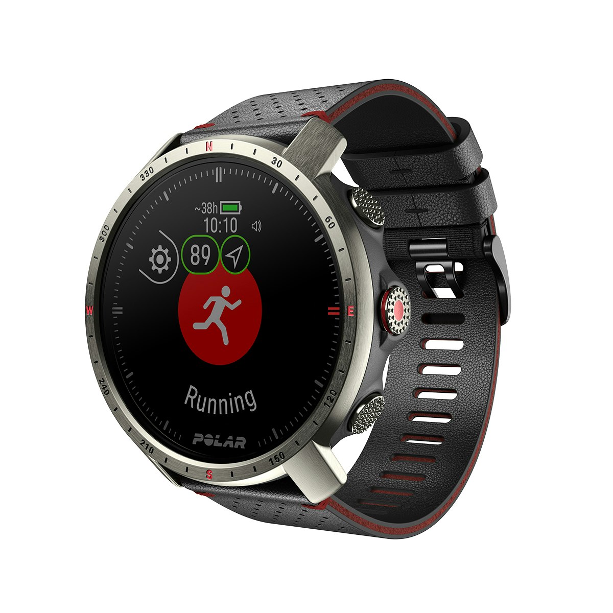 Polar Grit X Pro Titan Zwart