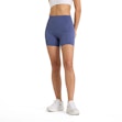 New Balance Sleek Pocket High Rise 6 Inch Short Dames Blauw
