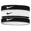 Nike Flex Classic Wide Headbands 3-Pack Unisex Zwart