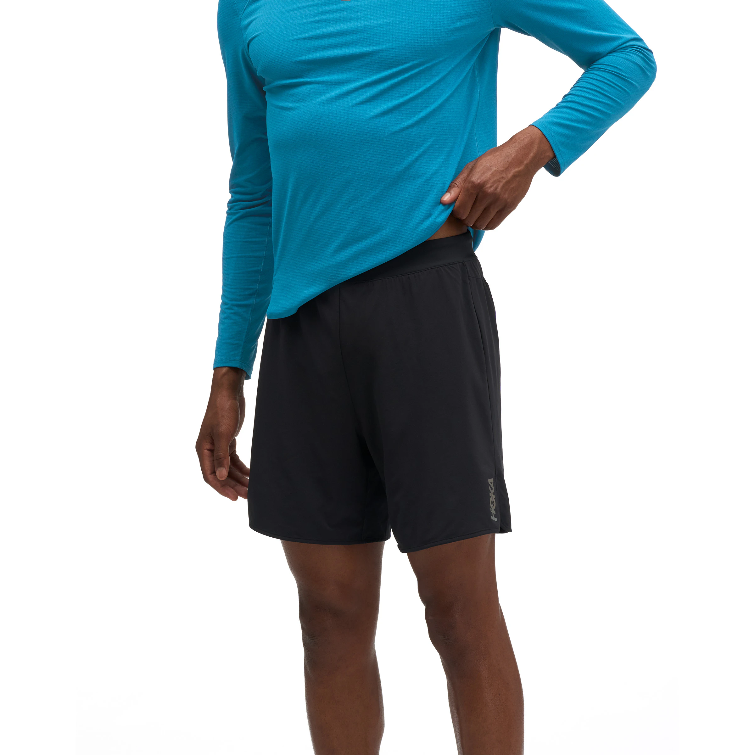 HOKA Glide 7 Inch 2-In-1 Short Heren — Kleding.