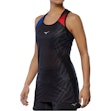 Mizuno DryAeroFlow Graphic Singlet Dames Zwart