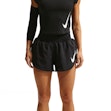 Nike Tempo Flow Swoosh Dri-FIT Mid-Rise Shorts Dames Zwart