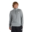 New Balance Sport Knit Quarter Zip Shirt Heren Grijs