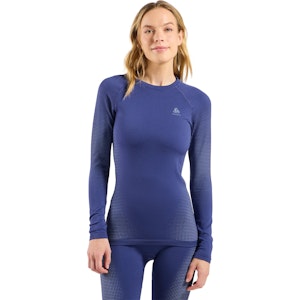 Odlo Performance Warm Eco Baselayer Crew Neck Shirt Dames Odlo Performance Warm Eco Baselayer Crew Neck Shirt Dames