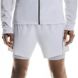 On 5 Inch Performance 2-in-1 Shorts Heren Wit