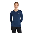New Balance Core Run Shirt Dames Blauw